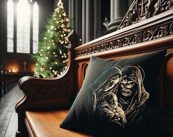 Stickdatei - AUFWENDIG - Maria Jesus Josef - "Licht und Schatten" -  für dunkle Stoffe - LunaChild