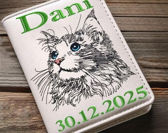 Stickdatei - Katze - Maine Coon - "Dani" - LIGHT - WENIGER STICHE - für helle Stoffe - in 10 Größen - LunaChild