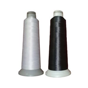 1 rollo de hilo para bordar a máquina, fino, tamaño 60, MADEIRA, 5000 m, negro o blanco