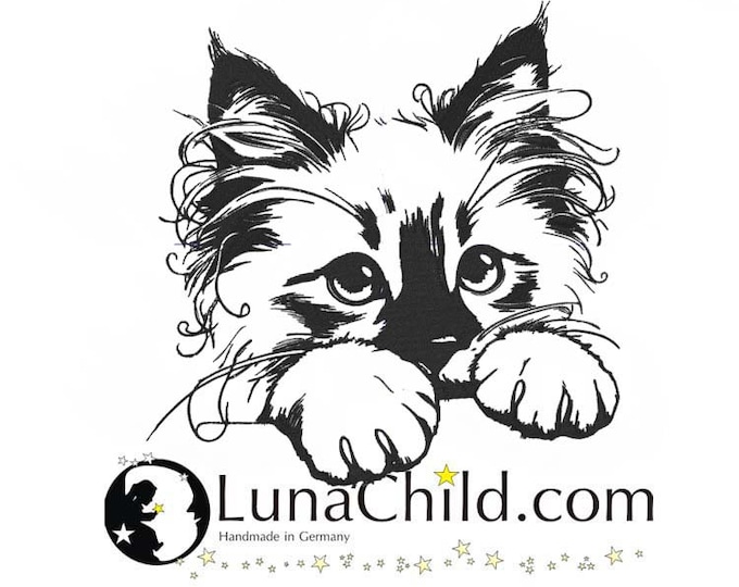 Stickdatei Katze Kätzchen heilige Birma "Maddie" Kitten Pfote realistisch kommerzielle Nutzung LunaChild