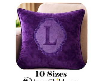 Stickdatei - Präge Stickmuster - Buchstabe "L" - geprägt in 10 Größen - LunaChild - Embroidery design towel