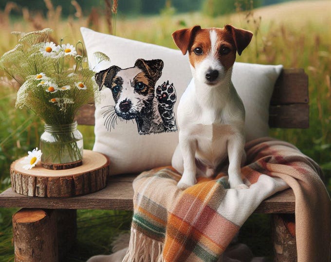 NEU Stickdatei Applikation Jack Russel "Stella" kommerzielle Nutzung LunaChild Hund Apli