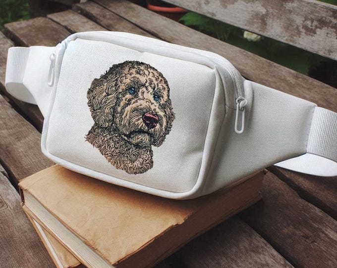 Stickdatei - Applikation - Golden Doodle "Chooper" - für helle & dunkle Stoffe -  LunaChild Hund
