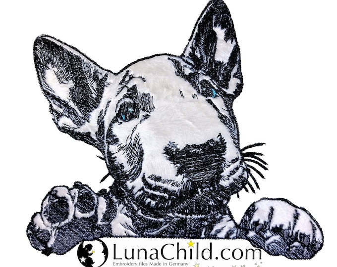 NEU Stickdatei Applikation Bullterrier Welpe "Gracie" kommerzielle Nutzung LunaChild Hund Apli