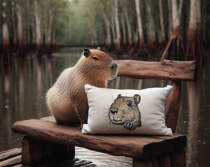 NEU Stickdatei Applikation Capybara "Teddy" Pfote realistisch kommerzielle Nutzung LunaChild
