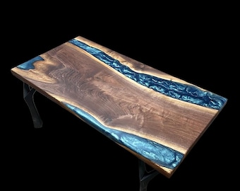 Epoxy River Table Coffee Table - Custom Made -Functional Art for Your Home Decor