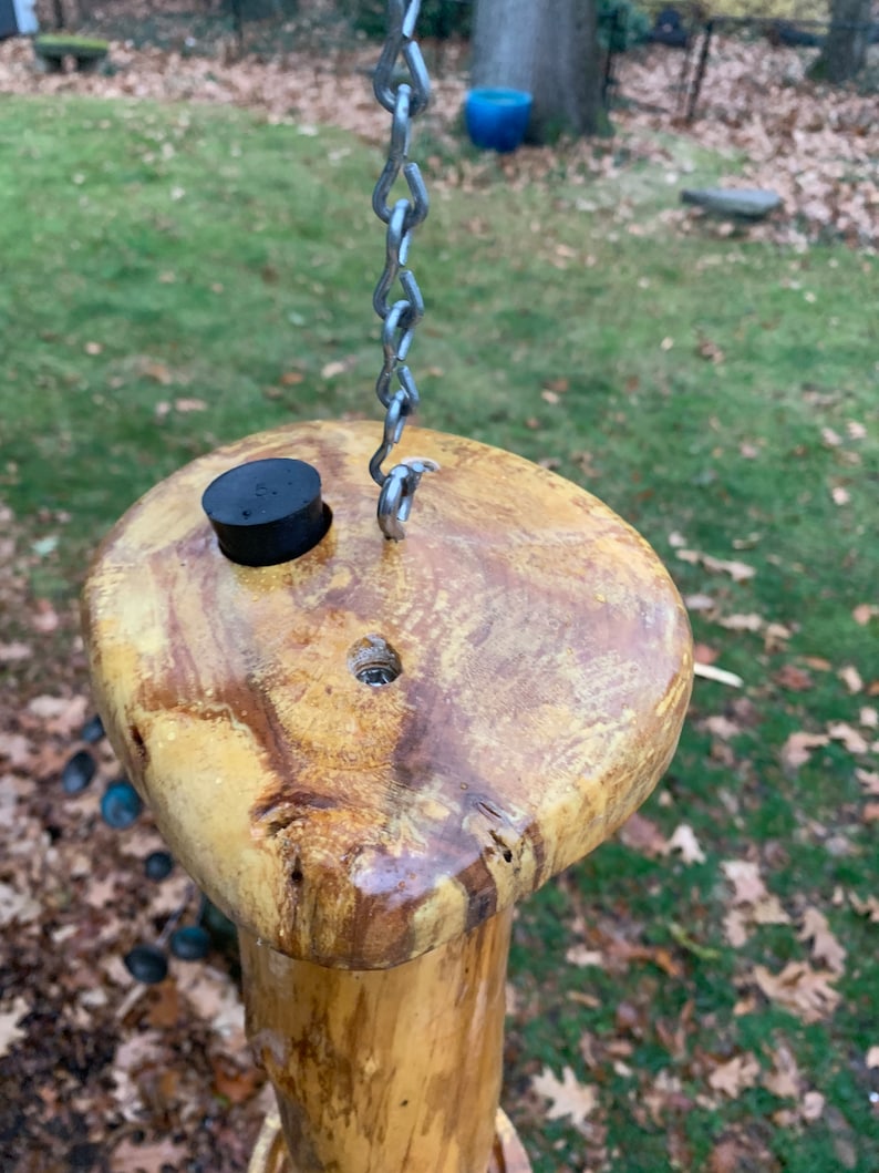 Log Bird Feeder, Squirrel Feeder the Logs Are Hollowed Out, so It Can