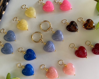 Baby Heart Hoop Earrings