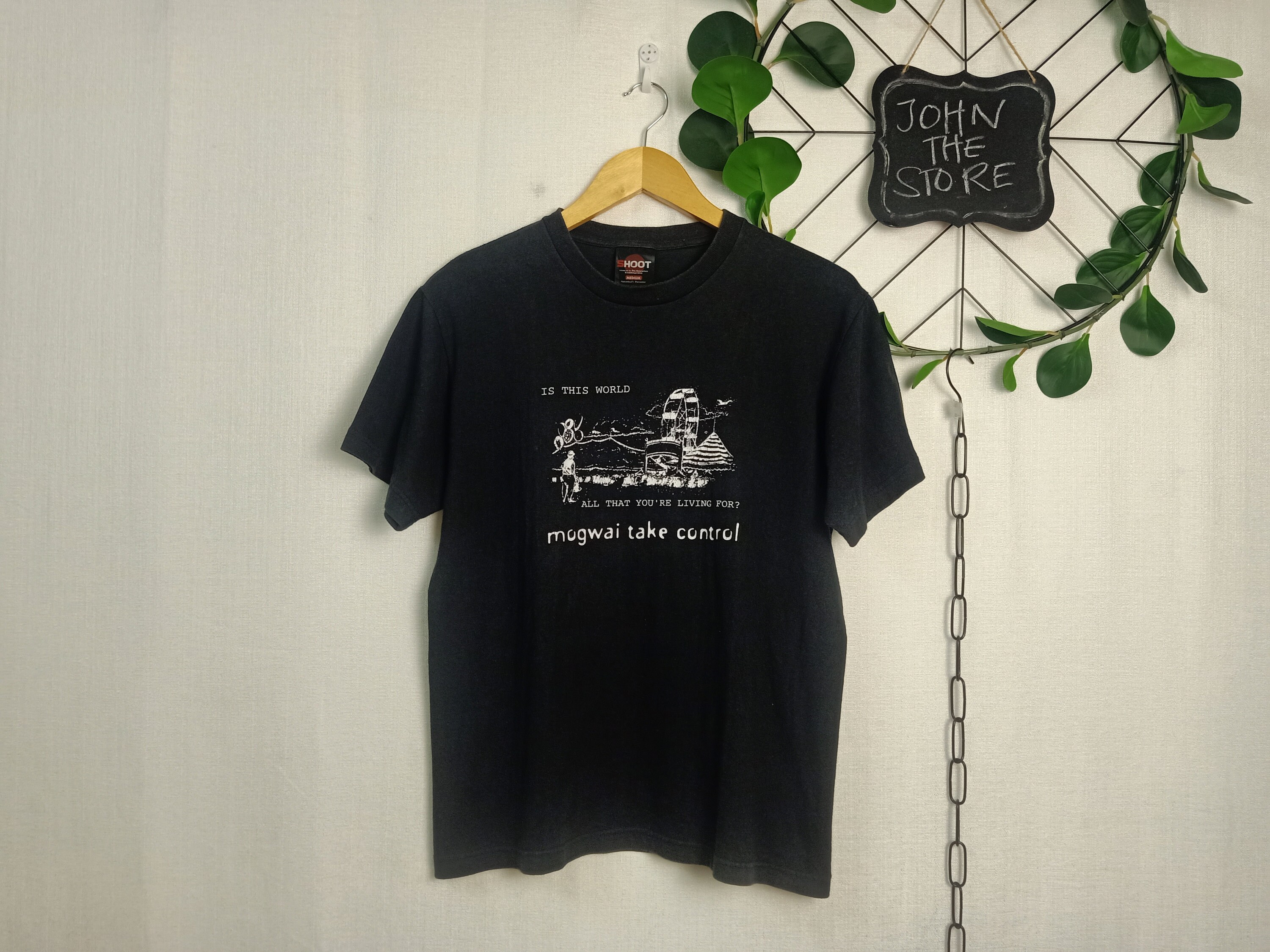 Vintage Mogwai band tee shirt Mogwai take control medium size Etsy