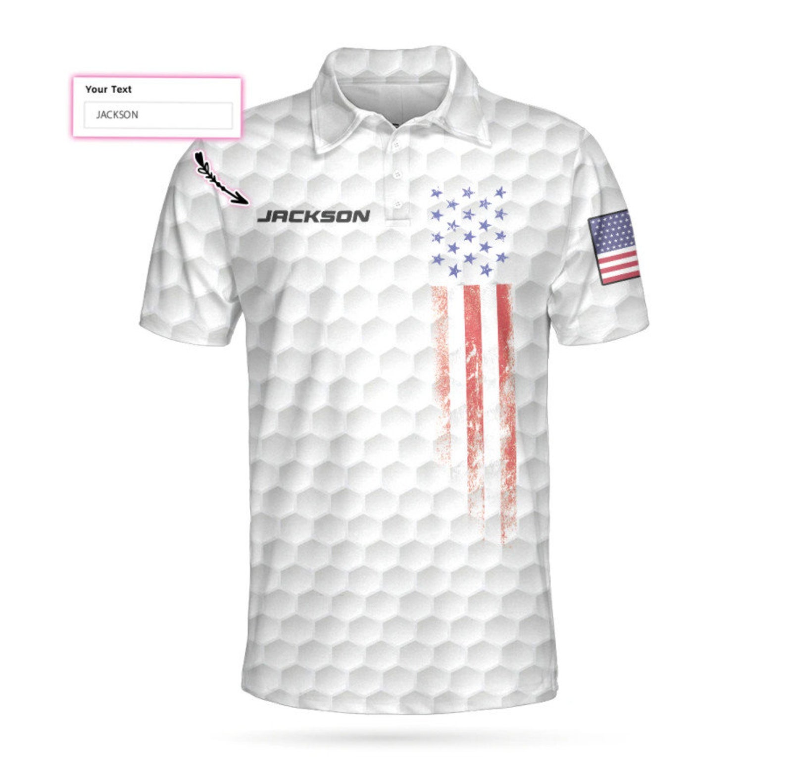 Golf personalizado 4th Of July Custom Short Sleeve Polo Shirt  Etsy