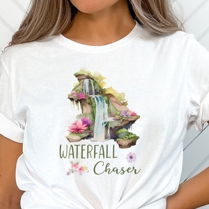 Waterfall Chaser Shirt, Waterfall Lover Tee, Waterfall shirts, Waterfall Tshirt, Gift for Waterfall, Outdoor Lover, Adventure, Waterfall