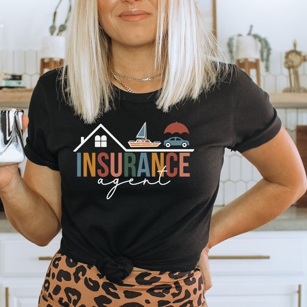 Insurance Agent Tshirt, Licensed Insurance Agent Shirts, Insurance Broker Apparel, Gift for Insurance Agent, Insurance Agent Gifts, Agency