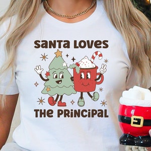 School Principal Christmas Shirt, Gift for School Principal, Principal Xmas Tshirt, Christmas Gift for Principal Womens, Holiday Tee, X-mas