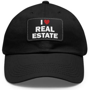 I love Real Estate, hat, Gift for, Real Estate Agent, Real Estate Gifts, Real Estate Professional, Real Estate ball cap, Real Estate Broker