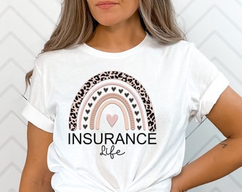 Womens Insurance Tshirt, Insurance Agent Shirt, Insurance Benefits Tees, Gift for Agent, Broker gifts, Insurance Specialist Salesman T-shirt