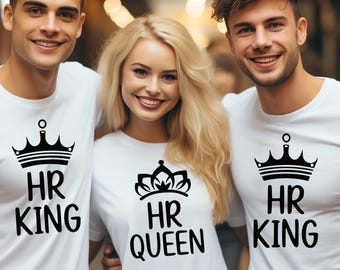 HR Queen and King Shirts, Human Resources Shirts, HR Shirts, Unisex