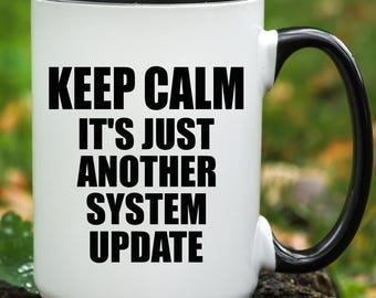IT Gift, HRIS Gift, Computer Coffee Mug, large 15 ounce