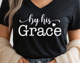 Christian Shirt, V-neck, Bible Verse Shirt, Jesus Tshirt, Vneck, Womens Christian Tee