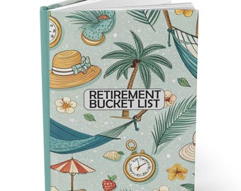 Retirement Gift, Retirement Bucketlist, Retirement Notebook, Gift for Retirement, Gift for, Women, Retired, Retirement Gift for Women, men