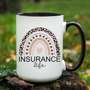 Insurance Gift, Insurance Agent Gift, Gift for, Insurance, Insurance Sales, Insurance Agent, Women, Insurance Broker, Insurance Mug, Large