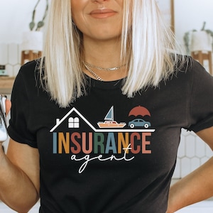 Insurance Agent Tshirt, Licensed Insurance Agent Shirts, Insurance Broker Apparel, Gift for Insurance Agent, Insurance Agent Gifts, Agency