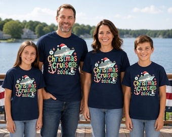 Christmas Cruise Family Matching Shirts 2026, Holiday Vacation Tops