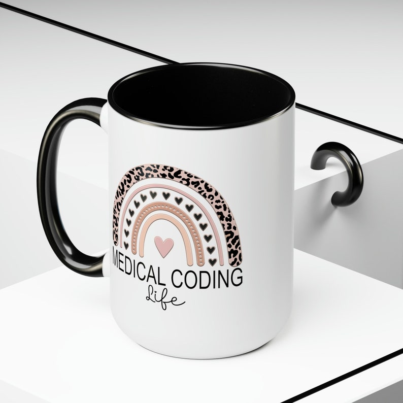Medical Coding Coffee Mugs, Medical Coder Gift, Cute mugs for Medical Coders, Medical Coding Grad Gift, Medical Billing Job Gift, Best Coder image 6