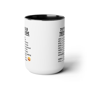 70th Birthday Mug, Funny 70th Birthday Gift, Funny Gift for, 70 year old, 70th Birthday Gift, 70th Birthday Coffee Mug, large mug image 3