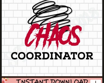 Chaos Coordinateur PNG, Shirt Design, Tshirt Design, Sofort Download, digital, kommerzielle Nutzung