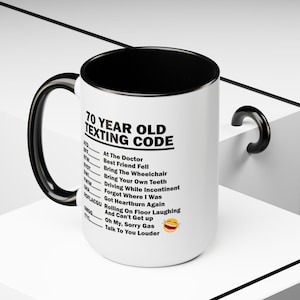 70th Birthday Mug, Funny 70th Birthday Gift, Funny Gift for, 70 year old, 70th Birthday Gift, 70th Birthday Coffee Mug, large mug image 6