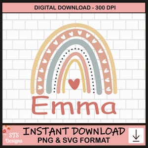 Emma SVG, Emma, SVG, PNG, Emma Baby Name, Digital Download, Tshirt, Emma Shirt Design, Cut File, Cricut, Sublimation, Custom Name, Girl name