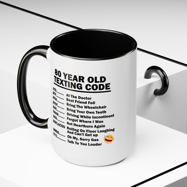 80th Birthday Mug, Funny 80th Birthday Gift, Funny Gift for, 80 year old, 80th Birthday Gift, 80th Birthday Coffee Mug, large mug image 6
