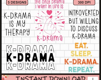 K-Drama Bundle, K-Drama PNG, K-Drama Design, K-Drama, Tshirt Design, K Drama, K Pop, Korean Drama, Funny K-Drama, PNG, Digital, Commercial