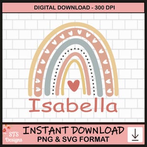 Isabella SVG, Isabella, SVG, PNG, Isabella Baby Name, Digital Download, Isabella Shirt Design, Cut File, Cricut, Sublimation, Custom Name