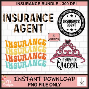Versicherungen Design, Versicherungsagent, PNG, Versicherung, Bundle, Shirt Design, Clipart, kommerzielle Nutzung, digital, Sofort-Download, lustige Versicherung