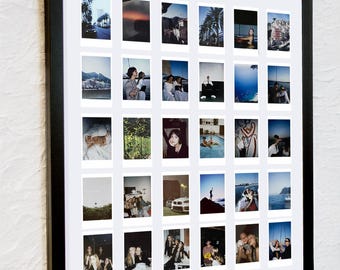 21" x 18.5" Multi Picture Frame Collage Wall Decor for Instax Mini 2x3 or Polaroid 600 Film - Large Photo Hanging Display