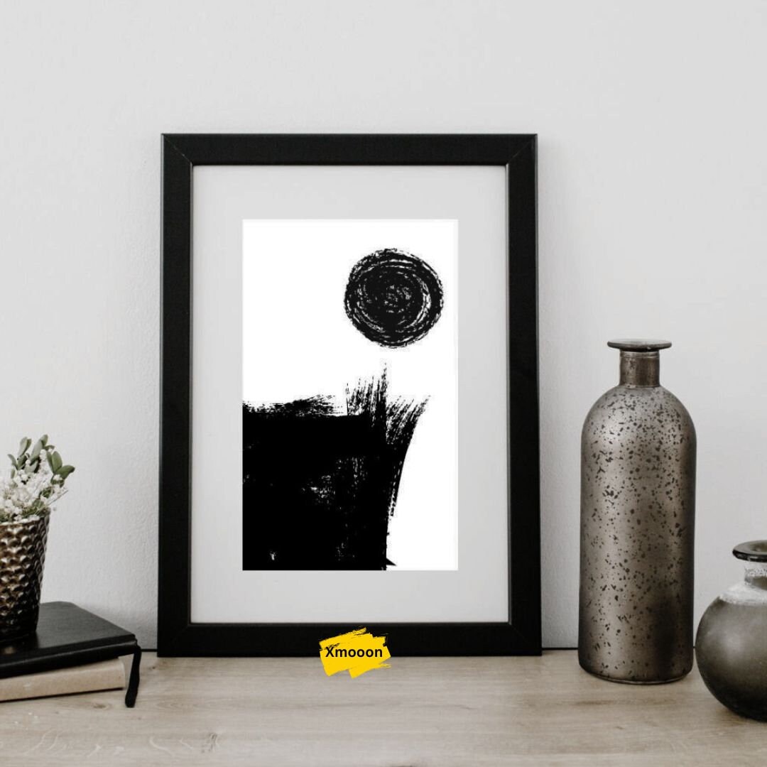 Black and White Printable Art Designs, Abstract Black Lines Pattern ...