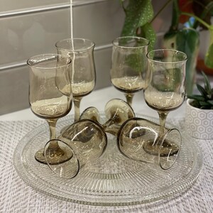 MCM Smoke Glass Set | Vintage | Barware