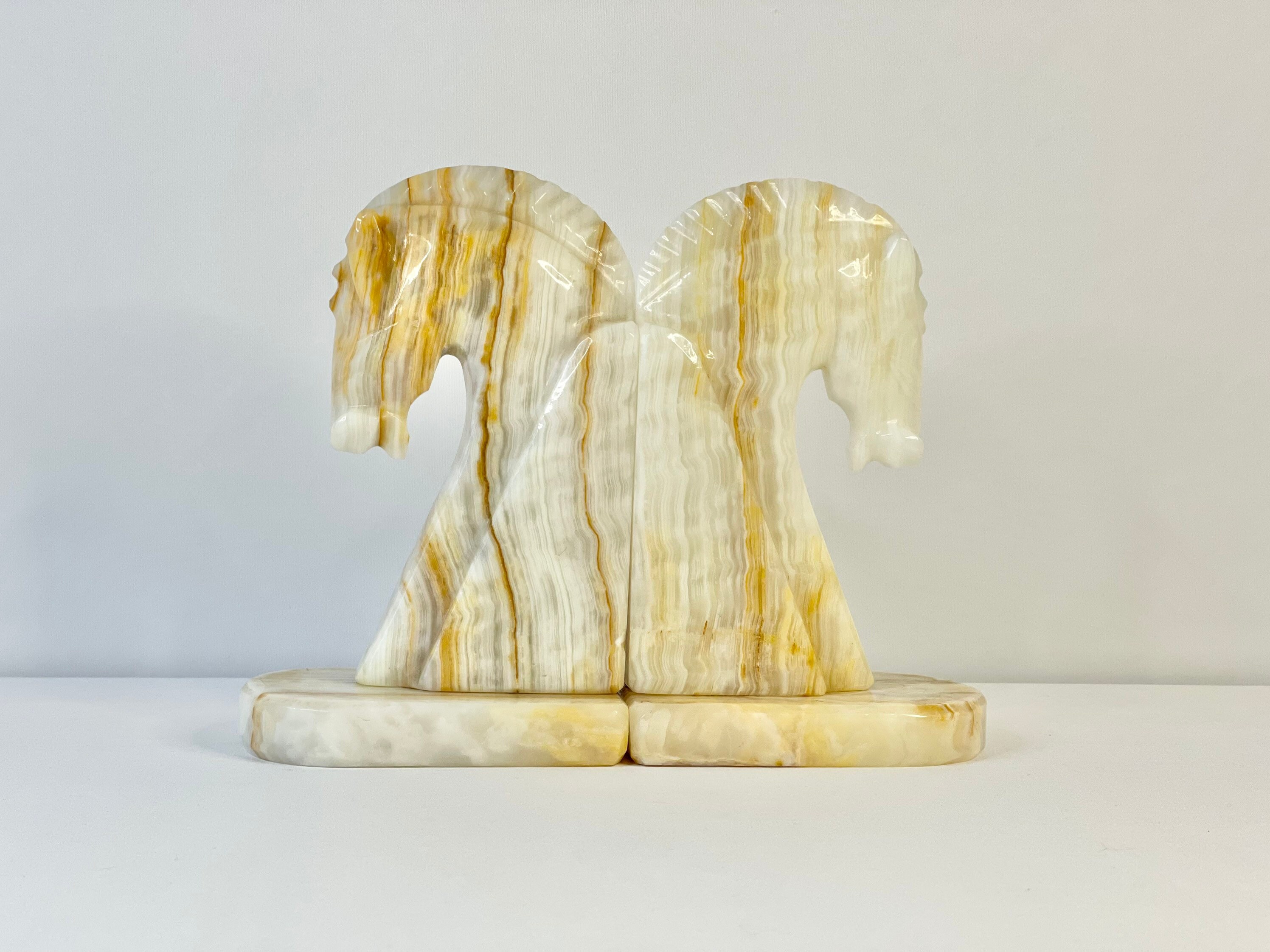 Vintage Boho Retro Mid Century 7 1/4 Inch Pair of Trojan