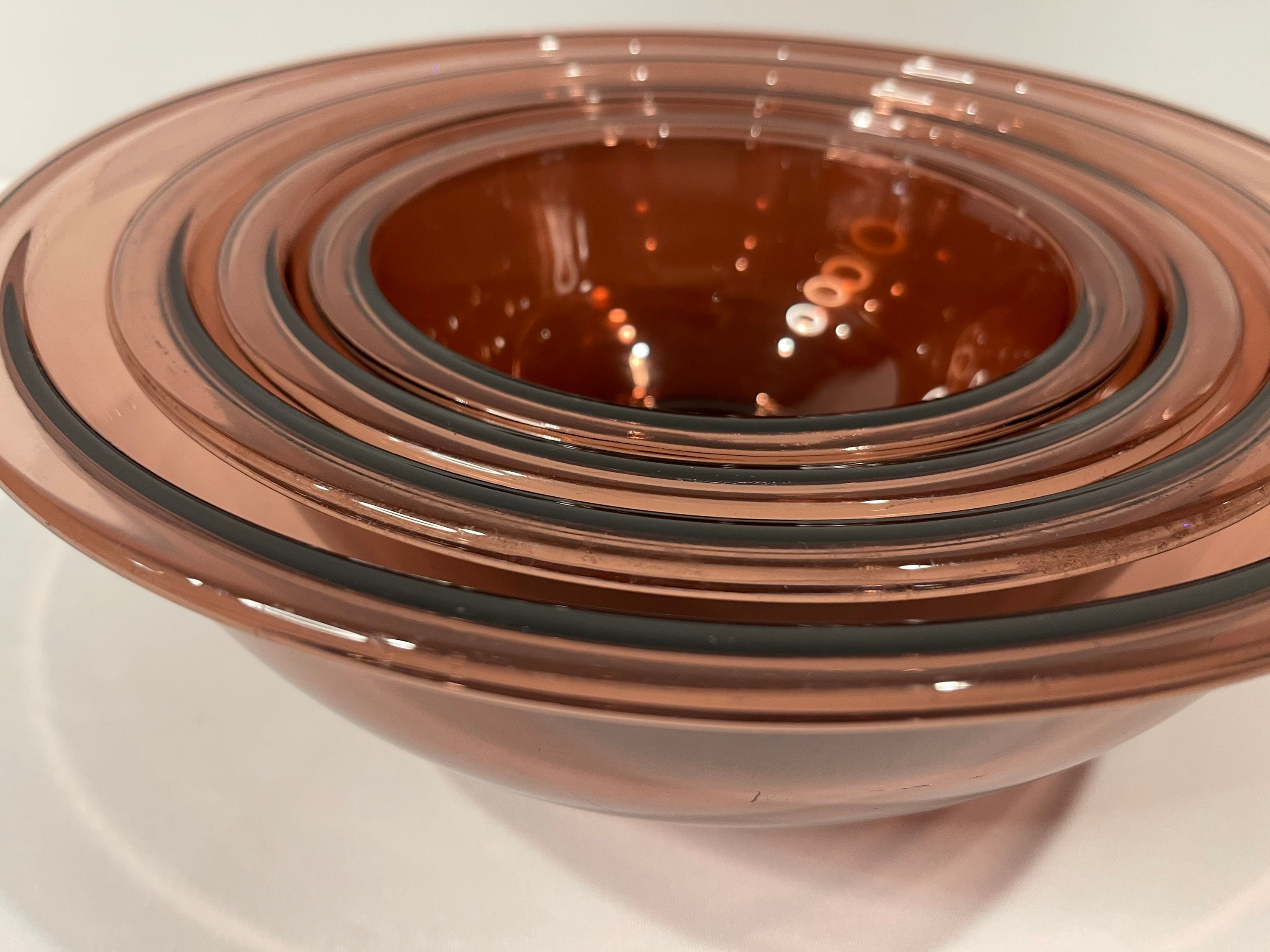 Pyrex Cranberry Pyrex Cranberry/amythest Mixing Bowls, Glass Mixing Bowls, MCM - Etsy