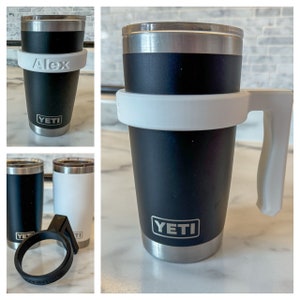 Personalized Yeti Tumbler Handle | Fits your 20oz Rambler | Grab your coffee and go!