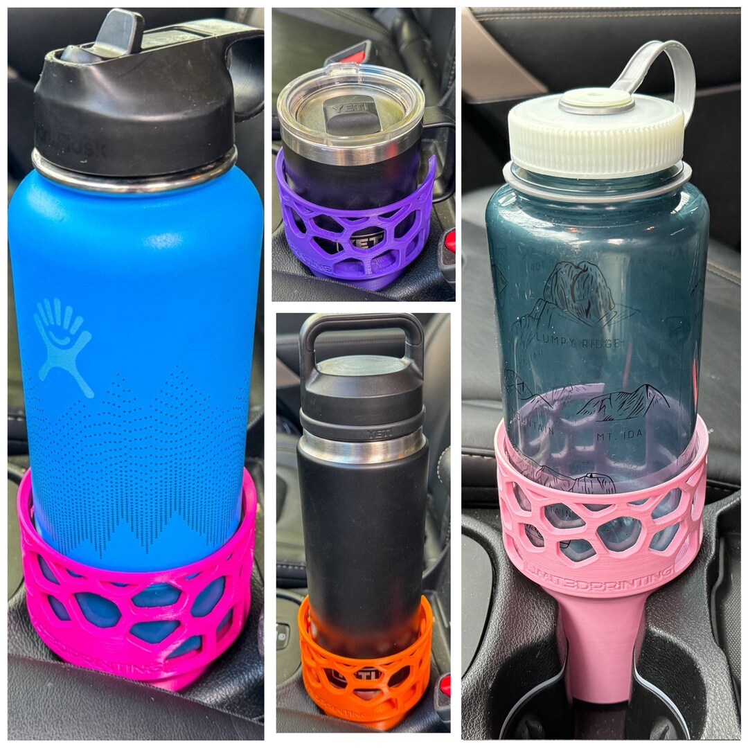 Car Cup Holder Adapter, Hydro Flask Adapter, Nalgene Adapter, 36oz Yeti Adapter, 10oz Yeti Mug