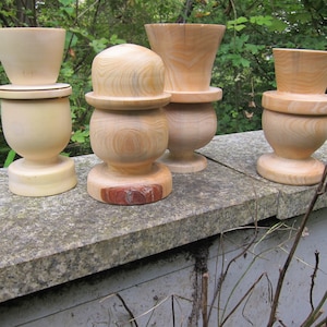 Testa con cappello / Scatole di legno tornite / Scatole decorative tornite a mano