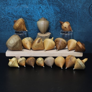 Spinning top, toy from 500 years ago, Trompo, Preckel, hand-turned, skill game