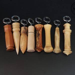 noble bottle openers / crown cork lifters turned by hand unique pieces that delight