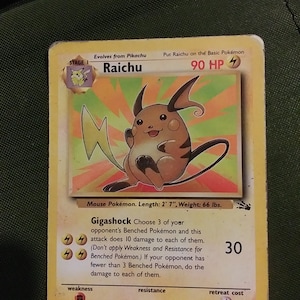 海外版・キラ】ポケモンカード Raichu 90HP レア - メルカリ