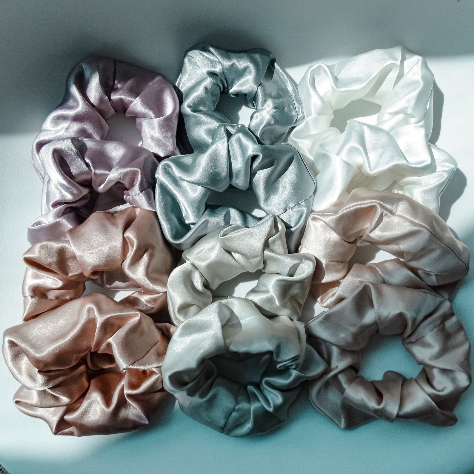 Handmade Satin Silk Scrunchies Etsy