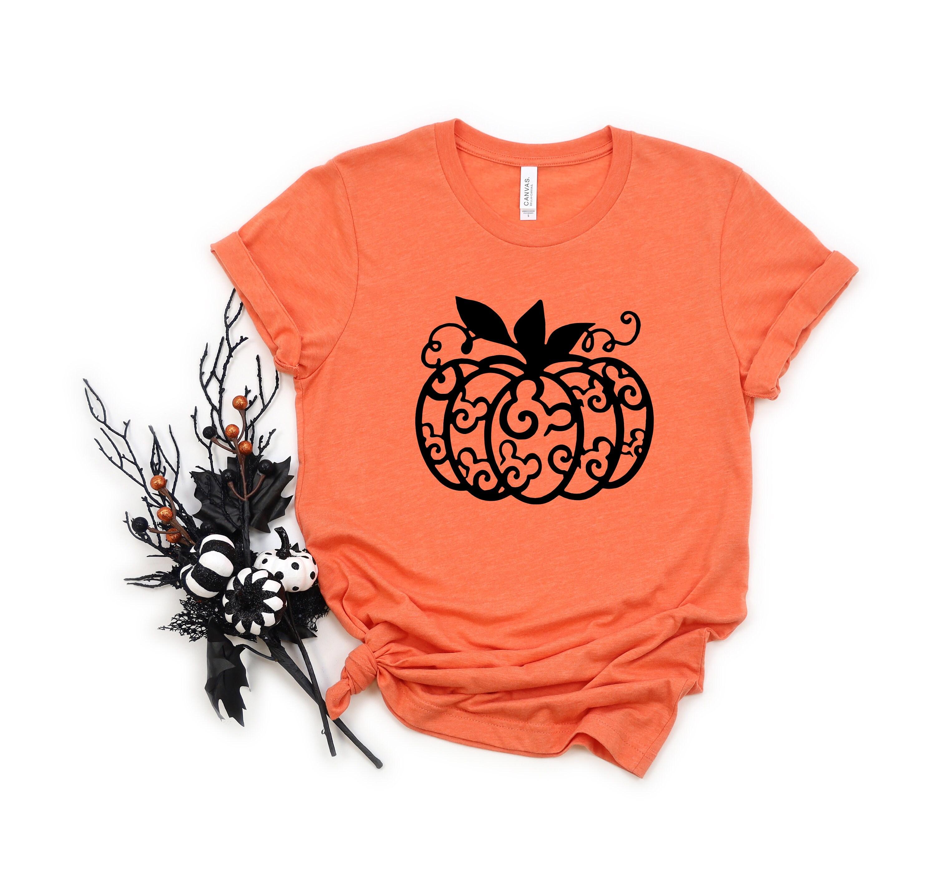 Discover Hidden Mickey Pumpkin Unisex T-shirts, Pumpkin Halloween T-Shirt