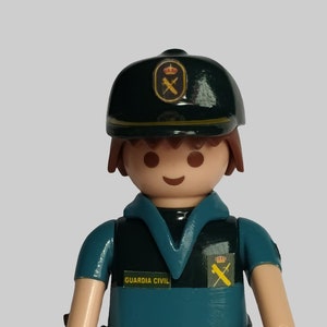 Playmobil custom handcrafted with civil guard uniform