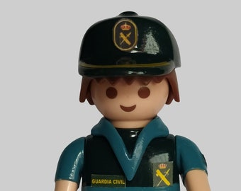 Figurine PLAYMOBIL Custom Guardia Civil Tráfico - Artisanal Neuve - Espagne